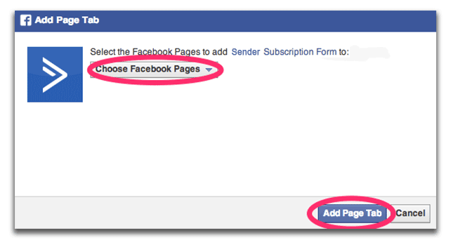 add page tab