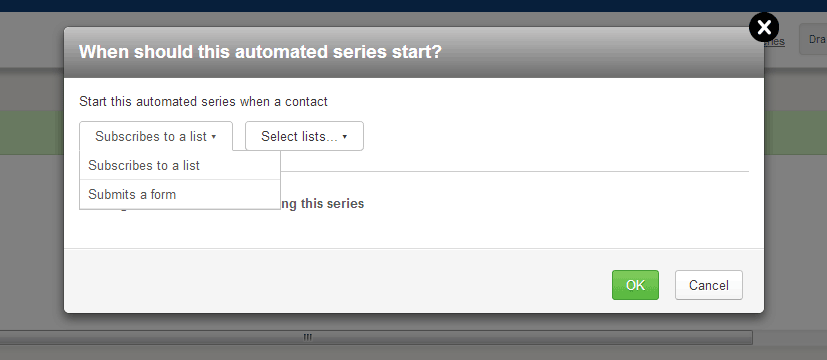 automated series start